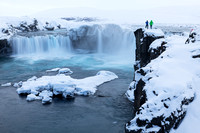 Iceland Godafoss Falls Winter 5