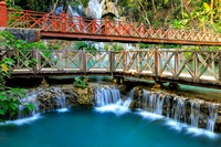 Laos Kuang Si Falls Bridges