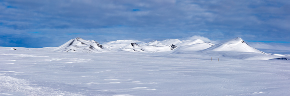 Winter landscape panorama