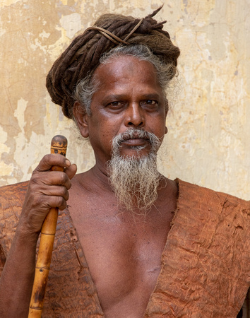 portrait of  the senior Mahima sadhu