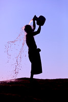 Mrauk U Burma Silhouette Man I