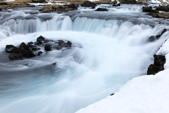 long exposure of swift flowing stream