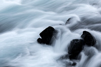 long exposure of swift flowing stream